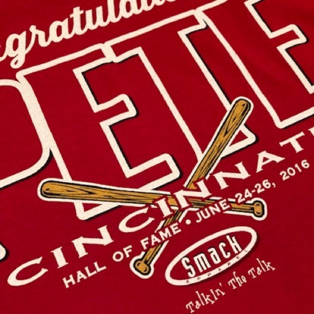 NWOT Pete Rose #14 Cincinnati Reds Hall of Fame T-Shirt by Smack Apparel - Picture 2 of 10